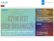 Tablet Screenshot of blog.artelis.pl